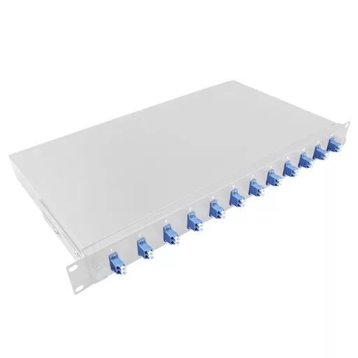 Logilink Optilkai kábel elosztó 19" (ODF) LC-DX 12 P, szürke (F12LC2G)
