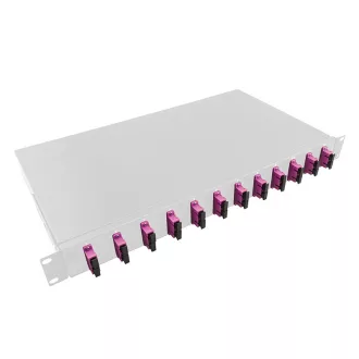   Logilink Optikai kábel elosztó, 19" (ODF) SC-DX 12 P, szürke (F12SD4G)