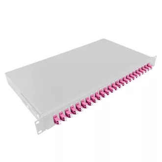   Logilink Optikai kábel elosztó, 19" (ODF) LC-DX 24 P, szürke (F24LC4G)