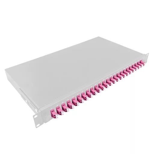 Logilink Optikai kábel elosztó, 19" (ODF) LC-DX 24 P, szürke (F24LC4G)