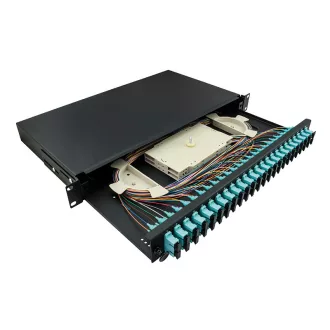   Logilink Optikai kábel elosztó, 19" (ODF) SC-DX 24 P, fekete (F24SD3B)