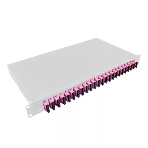 Logilink optikai kábel elosztó, 19" (ODF) SC-DX 24 P, szürke (F24SD4G)