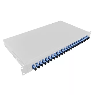   Logilink Optikai kábel elosztó, 19" (ODF) SC-SX 24 P, szürke (F24SS2G)