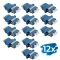 Logilink Száloptikai adapter LC Duplex, 12 darabos, peremes, kék (OS2) (FA02LC7)