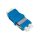 Logilink Száloptikai adapter LC Duplex, 12 darabos, perem nélkül, kék (OS2)