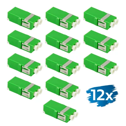 Logilink 12 darabos, perem nélküli optikai LC-Duplex csatoló, lézervédelemmel (FA03LC8)