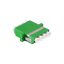 Logilink Fiber Adapter LC Quad, 12 db, karimával, zöld (FA04LC6)