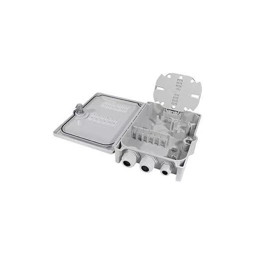 Logilink FTTH elosztó doboz max. 24 szál, 6x LC/QD vagy SC/DX, terheletlen, IP55 (FB124E)