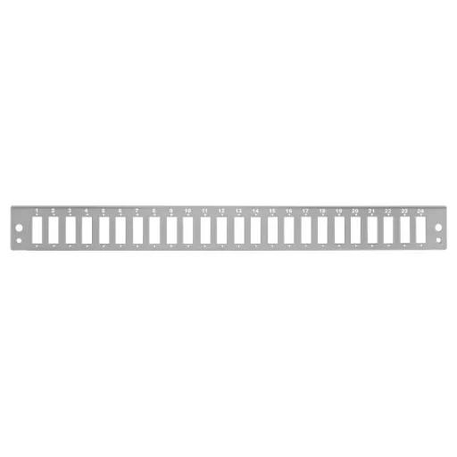 Logilink Előlap 24 x SC-Duplex vagy LC-Quad száloptikai patch panelhez, világosszürke (FB2402G)