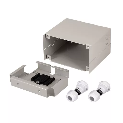 Logilink Ipari toldóház DIN sínre, fémház, előlap nélkül (FB5001)