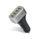 Forever Autós gyorstölto 4x USB, 30 W, fekete (FE458186)