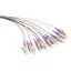 Logilink Színes Pigtail szett 12 x LC, OM4 50/125 , 2m, lila (FL4LC02)