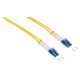 LogiLink Fiber duplex patch kábel, OS2, 9/125 , LC-LC, sárga, 1 m (FP0LC01)
