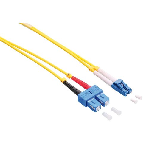 Logilink Fiber duplex patch kábel, OS2, 9/125 , LC-SC, sárga, 1 m (FP0LS01)