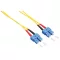 Logilink Fiber duplex patch kábel, OS2, 9/125 , LC-SC, sárga, 5 m (FP0SC05)