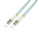 Logilink Fiber duplex patch kábel, OM3, 50/125 , LC-LC, aqua, 2 m (FP3LC02)