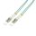 Logilink Fiber duplex patch kábel, OM3, 50/125 , LC-LC, aqua, 15 m (FP3LC15)