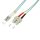 Logilink Fiber duplex patch kábel, OM3, 50/125 , LC-SC, aqua, 0,5 m (FP3LS00)