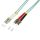 Logilink Fiber duplex patch kábel, OM3, 50/125 , LC-ST, aqua, 1 m (FP3LT01)