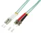 Logilink Fiber duplex patch kábel, OM3, 50/125 , LC-ST, aqua, 1 m (FP3LT01)