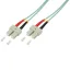 Logilink Fiber duplex patch kábel, OM3, 50/125 , SC-SC, aqua, 1 m (FP3SC01)