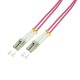 Logilink Fiber duplex patch kábel, OM4, 50/125 , LC-LC, lila, 2 m (FP4LC02)