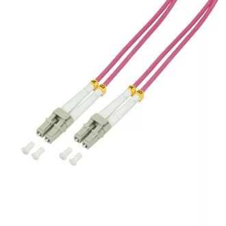   Logilink Fiber duplex patch kábel, OM4, 50/125 , LC-LC, lila, 200 m (FP4LC44)