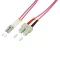 Logilink Fiber duplex patch kábel, OM4, 50/125 , LC-SC, lila, 1 m (FP4LS01)
