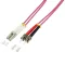 Logilink Fiber duplex patch kábel, OM4, 50/125 , LC-ST, lila, 2 m (FP4LT02)