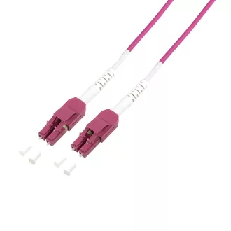   Logilink Fiber duplex patch kábel, OM4, 50/125 , Uniboot LC-LC, lila, 15 m (FP4UB15)