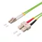 Logilink Fiber duplex patch kábel, OM5, 50/125 , LC-SC, lime zöld, 5 m (FP5LS05)