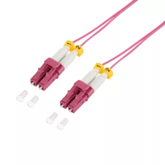   Logilink Szupervékony OM4 szálas patch kábel LC-LC duplex, 7,5 m (FS4LC07)