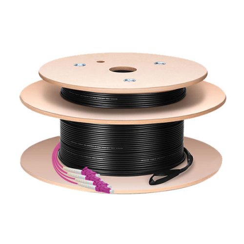 LogiLink Fiber törzskábel U-DQ(ZN)BH, 4 eres multimódusú OM4,120 m, LC/UPC - LC/UPC (FT1U120)