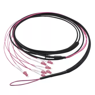   LogiLink Fiber törzskábel U-DQ(ZN)BH, 8 eres multimódusú OM4, 80 m, LC/UPC - LC/UPC (FT2U080)