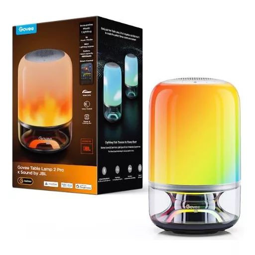 Govee RGBICWW asztali lámpa 2 Pro JBL Hangszóróval Hang + Wifi + Bluetooth vezérlésel (GOVH6020)