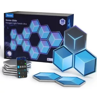  Govee Glide Hexagon Light Panels Ultra 7 Pack Hang + Wifi + Bluetooth vezérlésel (GOVH606A)