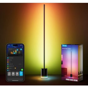   Govee Lyra RGBICWW sarok állólámpa beépíterr hangszóróval Fekete  Hang + Wifi + Bluetooth vezérlésel