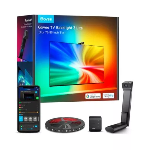 Govee Envisual TV LED Háttérvilágítás kamerával 55 - 65  Tv-hez (MATTER) Hang + Wifi + Bluetooth vezérléssel (GOVH60993D1)