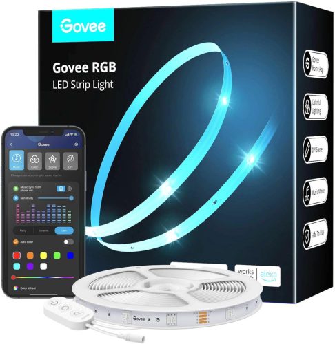Govee RGB LED szalaglámpák - 5M Wifi és Bluetooth kapcsolat