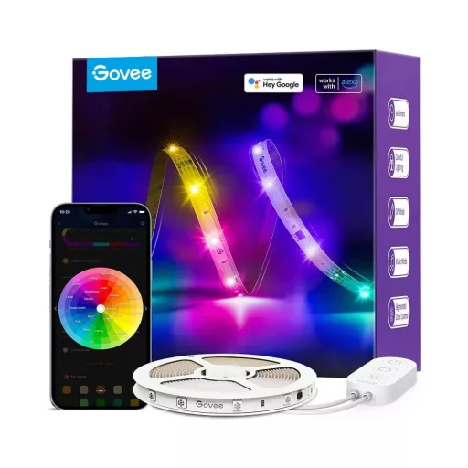 Govee RGBIC Basic  LED Szalag (5 Méter) Hang + Wi-Fi & Bluetooth vezérléssel (GOVH618A)