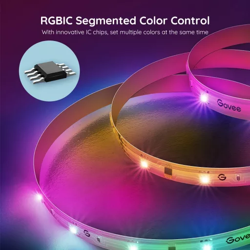 Govee RGBIC Basic  LED Szalag (5 Méter) Hang + Wi-Fi & Bluetooth vezérléssel (GOVH618A)