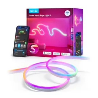   Govee 5 méter Neon szalagfény szilikon védőburkolattal   (Matter, Homekit, Google, Alexa, Smarthings) Wifi + Bluetooth csatlakozással (GOVH61D5)