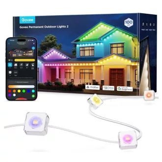   Govee állandó kültéri világítófüzér (30M) Fehér  Wifi + Bluetooth vezérléssel (GOVH705E)