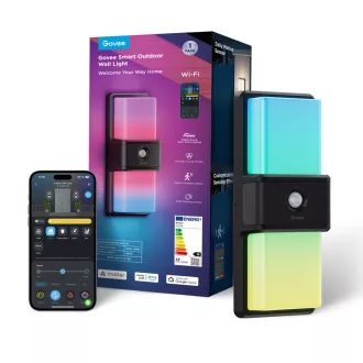   Govee Wi-Fi Smart kültéri LED fali lámpa Bluetooth és WiFi csatlakozással mozgásérzékelővel (GOVH7078)