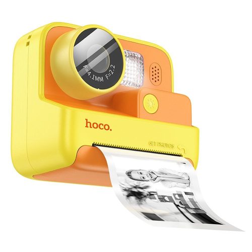HOCO digitális gyerek kamera nyomtatóval, DV200, sárga