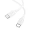 HOCO X115 Surpass 60 W-os töltőkábel C-C fehér (HC652001)