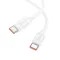 HOCO X115 Surpass 240 W-os gyors töltésű adatkábel C-C fehér (HC652025)