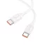 HOCO X115 Surpass 240 W-os gyors töltésű adatkábel C-C fehér (HC652025)