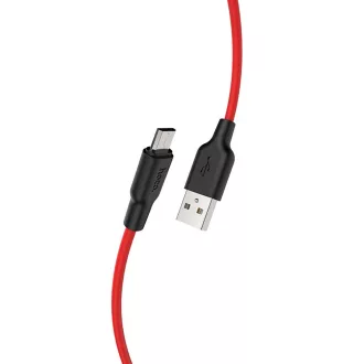   HOCO X21 Szilikon töltokábel Micro USB 1m, piros (HC711878)
