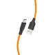 HOCO X21 Szilikon töltokábel Micro USB 1m, narancssárga (HC711908)